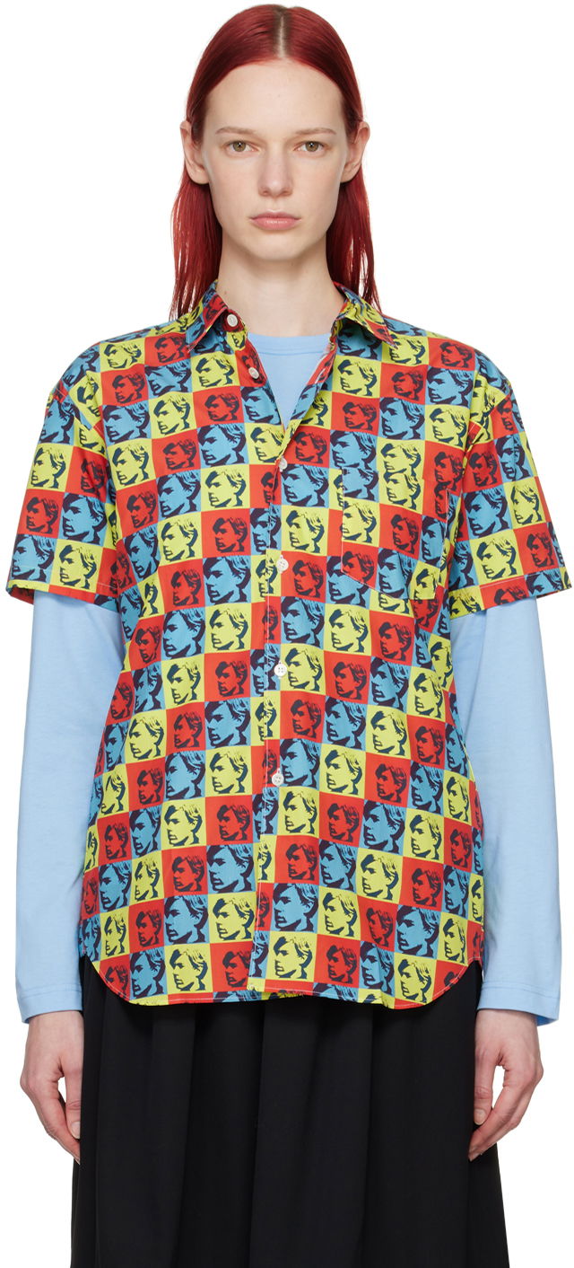 Srajce Comme des Garçons Multicolor Andy Warhol Print Shirt Večbarvna | FM-B022-051