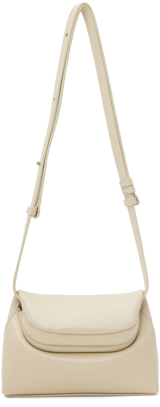 Torba za čez ramo OSOI Mini Crossbody Leather Bag Bež | 24FWB01017003
