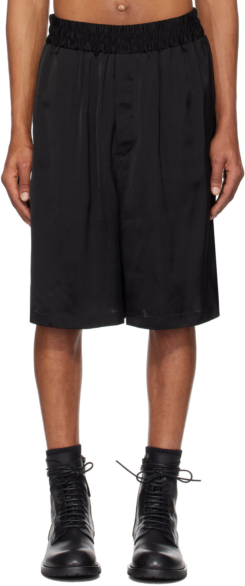 Kratke hlače Jil Sander Jil Sander Fluid Viscose Shorts Črna | J23KA0108_J65022