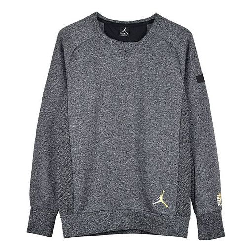 Pleteni pulover Jordan Jordan Icon Fleece Crew Siva | 907925-010