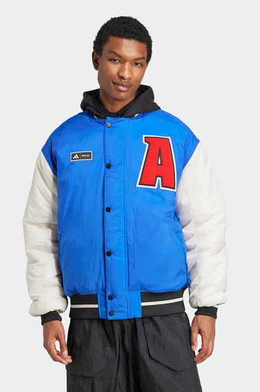 Bomber jakna adidas Originals adidas x Moon Boot Varsity Jacket Modra | IY8048, 2