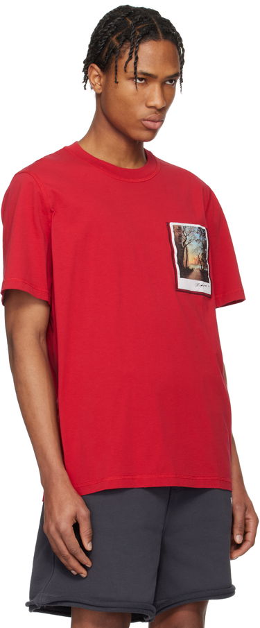 Majica Helmut Lang Helmut Lang River Postcard T-Shirt Rdeča | O10HM517, 1