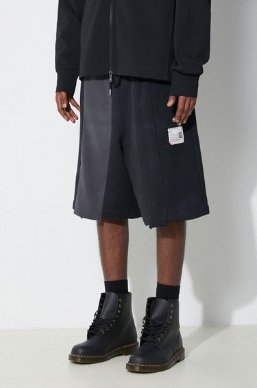 Kratke hlače Maison MIHARA YASUHIRO Maison MIHARA YASUHIRO Vertical Switching Shorts Črna | A12SP563, 3