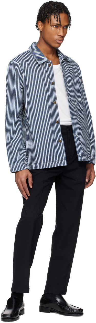 Hlače A.P.C. A.P.C. Joaquin Textured Straight-Leg Trousers Črna | COGXU-H08454, 3