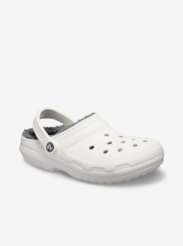 Superge in čevlji Crocs Classic Lined Clog Bela | 203591-10M, 2