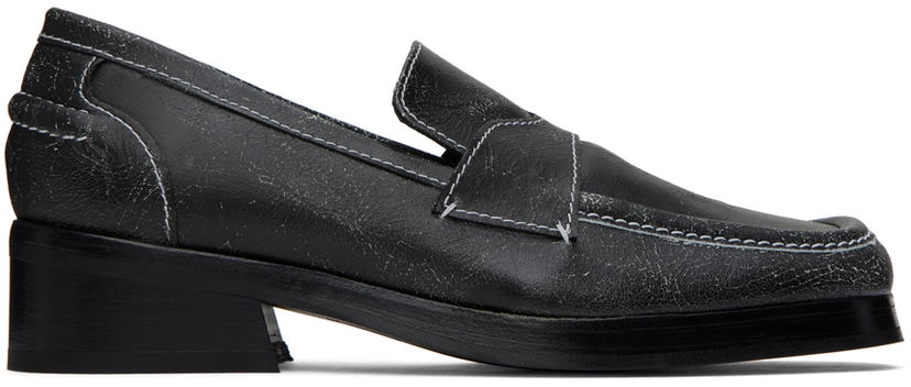 Superge in čevlji Eckhaus Latta Eckhaus Latta Stitched Loafers Črna | FEKLMLTLO05106