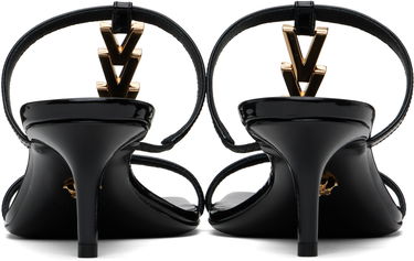 Modni dodatki Versace Versace Patent Heeled Sandals Črna | 1018735_D2VE_1B00V, 1
