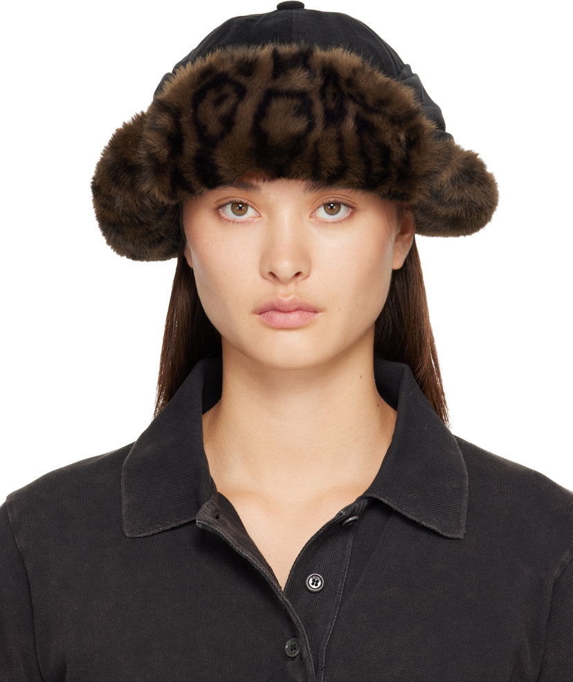 Kapa Andersson Bell Andersson Bell Faux Fur Leopard Print Ear Flap Cap Večbarvna | aaa500u