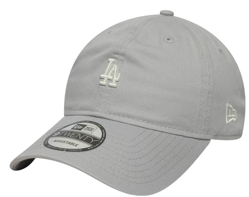 Kapa New Era New Era MLB Los Angeles Dodgers Mini Logo Washed 9Twenty Adjustable Cap Siva | 60667600-60667600