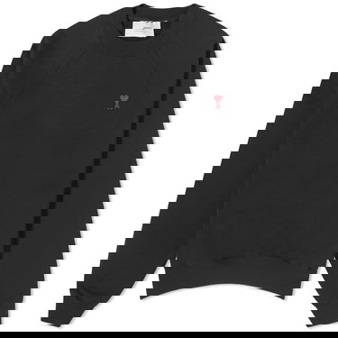 Pleteni pulover AMI Small ADC Crew Sweat Črna | BFUSW005-747-001, 0