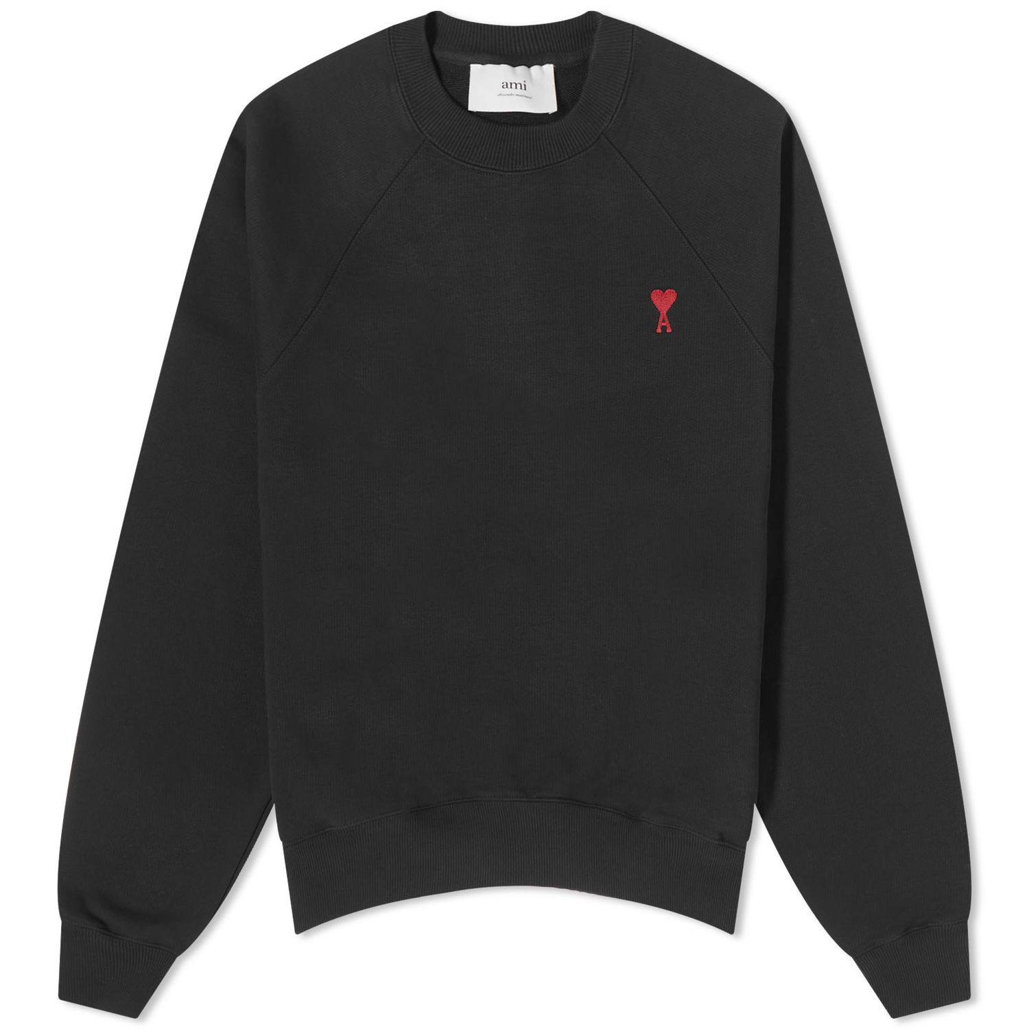 Pleteni pulover AMI Small ADC Crew Sweat Črna | BFUSW005-747-001, 0