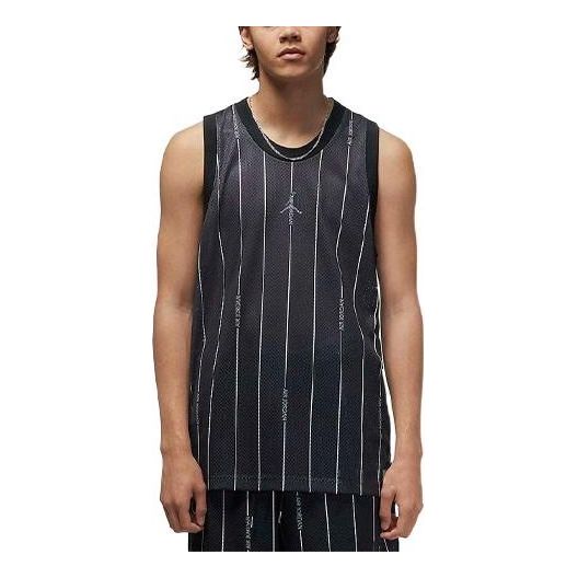 Majica brez rokavov Jordan Essentials Striped Jersey Črna | DM1381-010