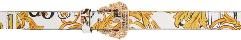 Pasovi Versace Versace Jeans Couture Logo Buckle Belt Bela | E74VA6F01EZS597