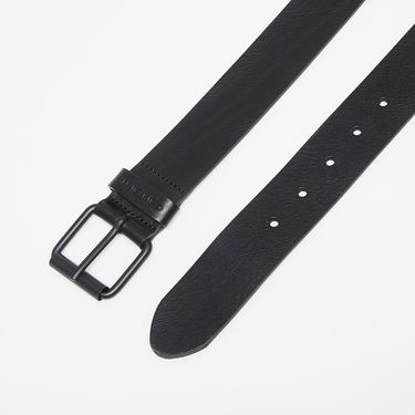 Pasovi Carhartt WIP Leather Script Belt Črna | I030992.00EXX, 1