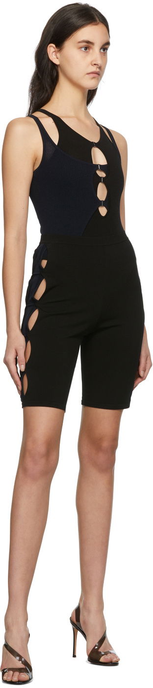 Kratke hlače Dion Lee Dion Lee Double Hosiery Shorts Črna | C7019R22, 3
