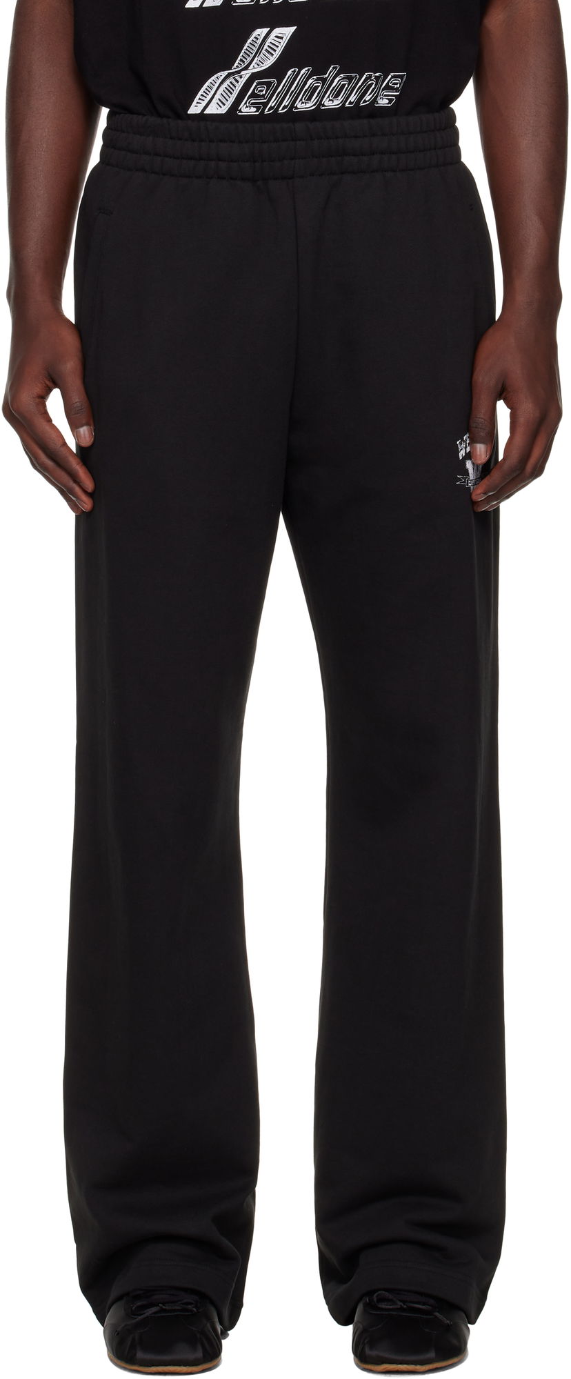 Trenirka We11done We11done Collegiate Sweatpants Črna | WD-TA2-25-706-U-BK