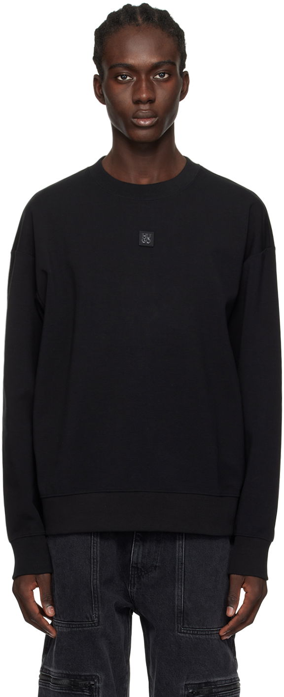 Pulover BOSS Patch Sweatshirt Črna | 50509270