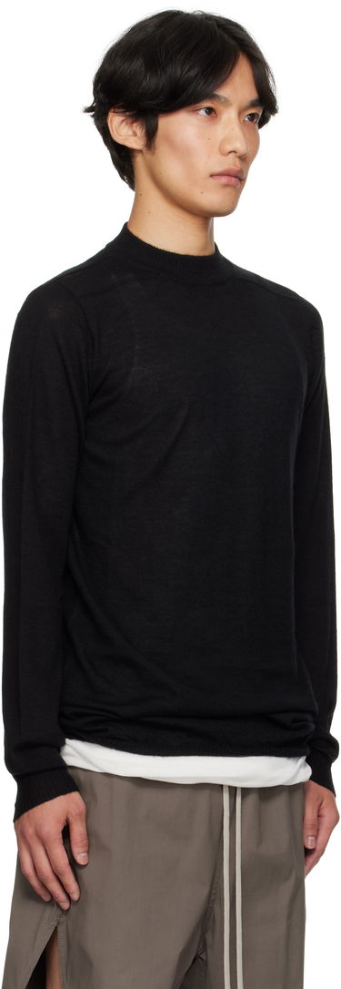 Pleteni pulover Rick Owens Rick Owens Concordians Level Lupetto Sweater Črna | RU02E1625 WS, 1