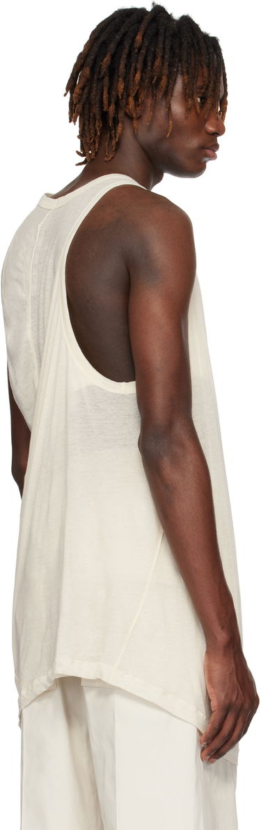 Majica brez rokavov Rick Owens Rick Owens Hollywood Anthem Draped Tank Top Bela | RU01E5152 UC, 2