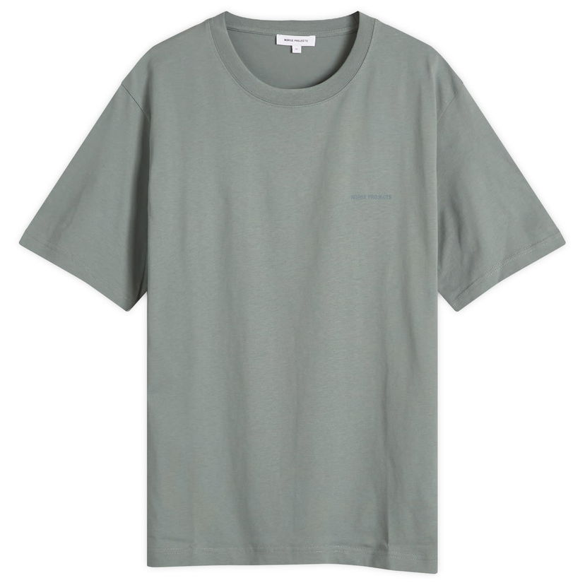Majica NORSE PROJECTS Norse Projects Johannes Logo T-Shirt, Size Large Zelena | N01-0684-7051