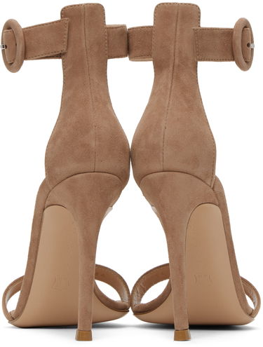 Superge in čevlji Gianvito Rossi Portofino Suede Heeled Sandals Bež | G61096.15RIC.CAM, 1