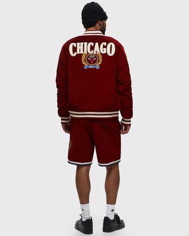 Bomber jakna Mitchell & Ness NBA COLLEGIATE VARSITY JACKET CHICAGO BULLS Bordo | OJBF6109-CBUYYPPPDKRD, 1