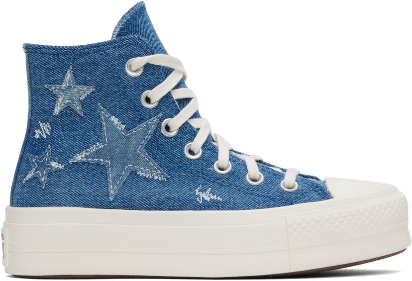 Superge in čevlji Converse Chuck Taylor All Star Lift Platform Denim High Top Modra | A12045C