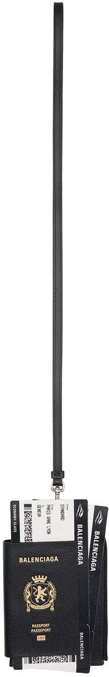 Denarnica Balenciaga Passport Holder with Phone Pocket Črna | 787733 2AA3R