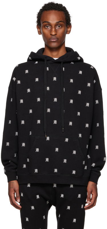 Pulover R13 R13 Allover Print Hoodie Črna | R13WK005-K072A, 0