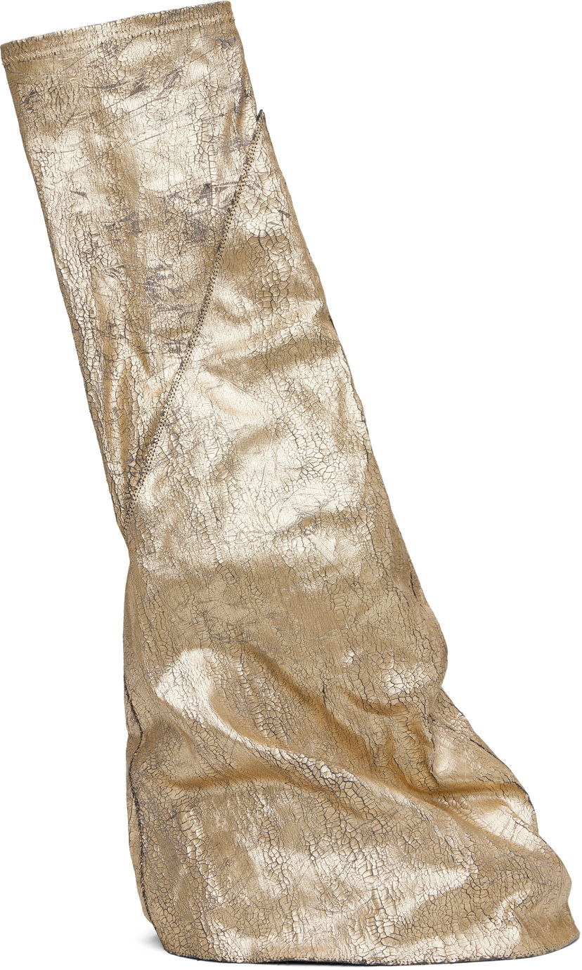 Oblačila Rick Owens Rick Owens DRKSHDW Hollywood Fetish Tall Boots Kovinski | DS01E3815 SGMC