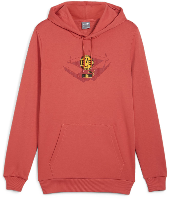 Pulover Puma BVB Hoody Sweatshirt with Hood Rdeča | 774256-04