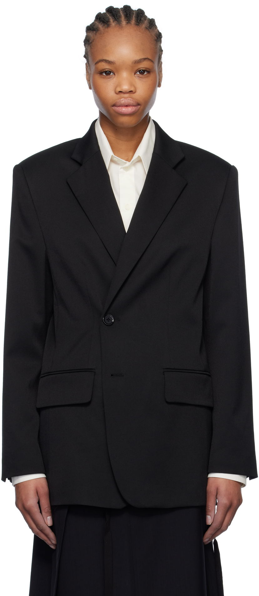 Jakna Maison Margiela MM6 Maison Margiela Tailoring Wool Blazer Črna | S52BN0136 M35153