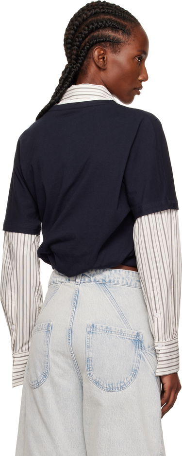 Majica We11done We11done Layered Twist T-Shirt Mornarica | WD-BL2-25-103-W-NV, 2