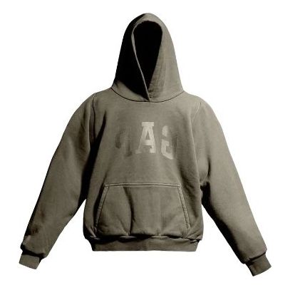 Pulover GAP Yeezy Gap Engineered By Balenciaga Shrunken Hoodie Zelena | 469177-01