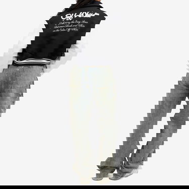 Bomber jakna Off-White Off-White WO Simple Cropped Varsity Jacket, Size Small Črna | OWEK00DS25FAB0011001, 4