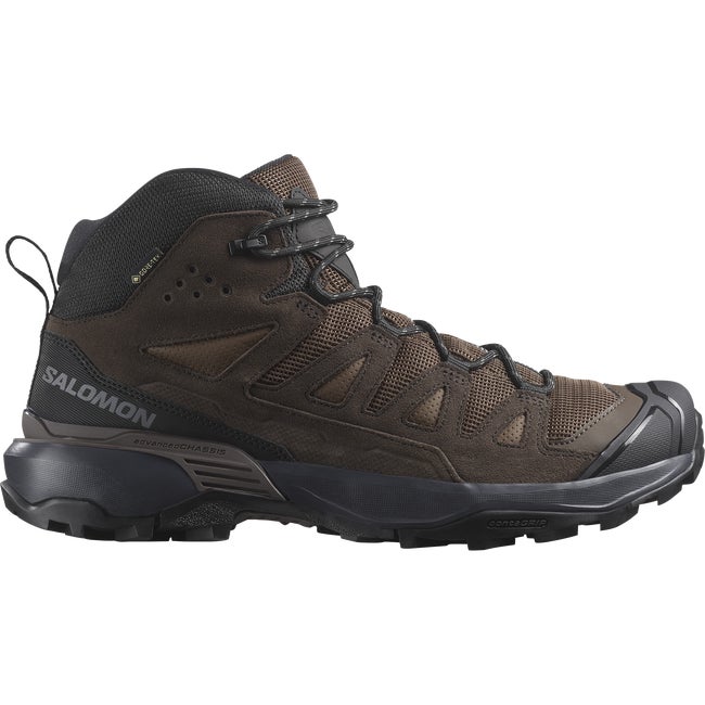 Superge in čevlji Salomon X Ultra 360 Leather Mid GTX Hiking Boots Rjava | L47570900
