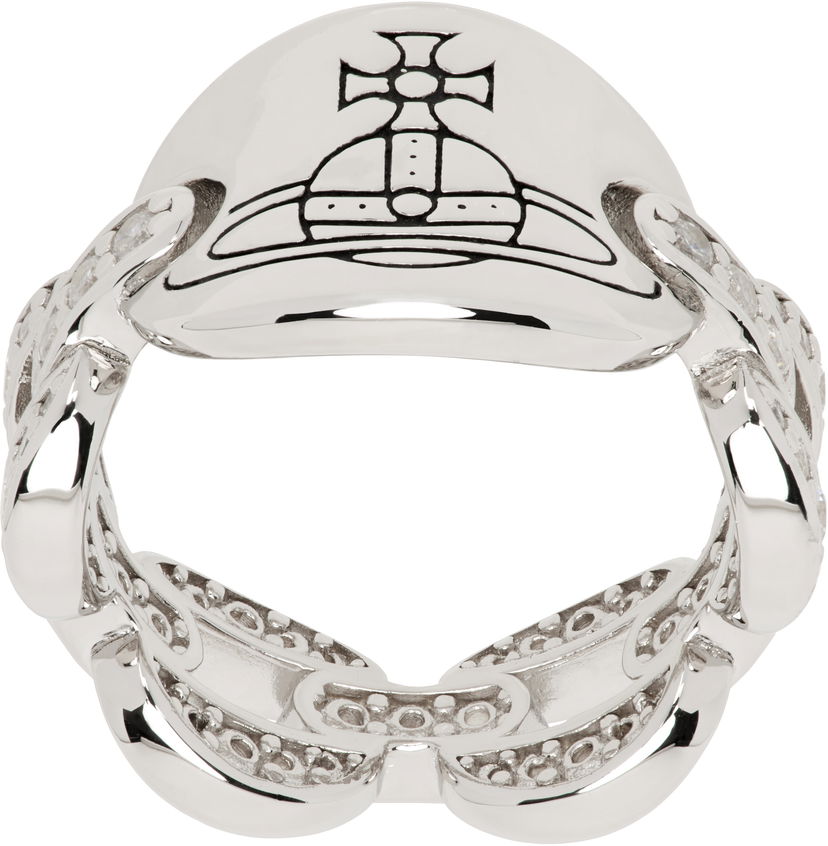 Prstan Vivienne Westwood Ring With Orb Logo Kovinski | 6404017X-01P527-