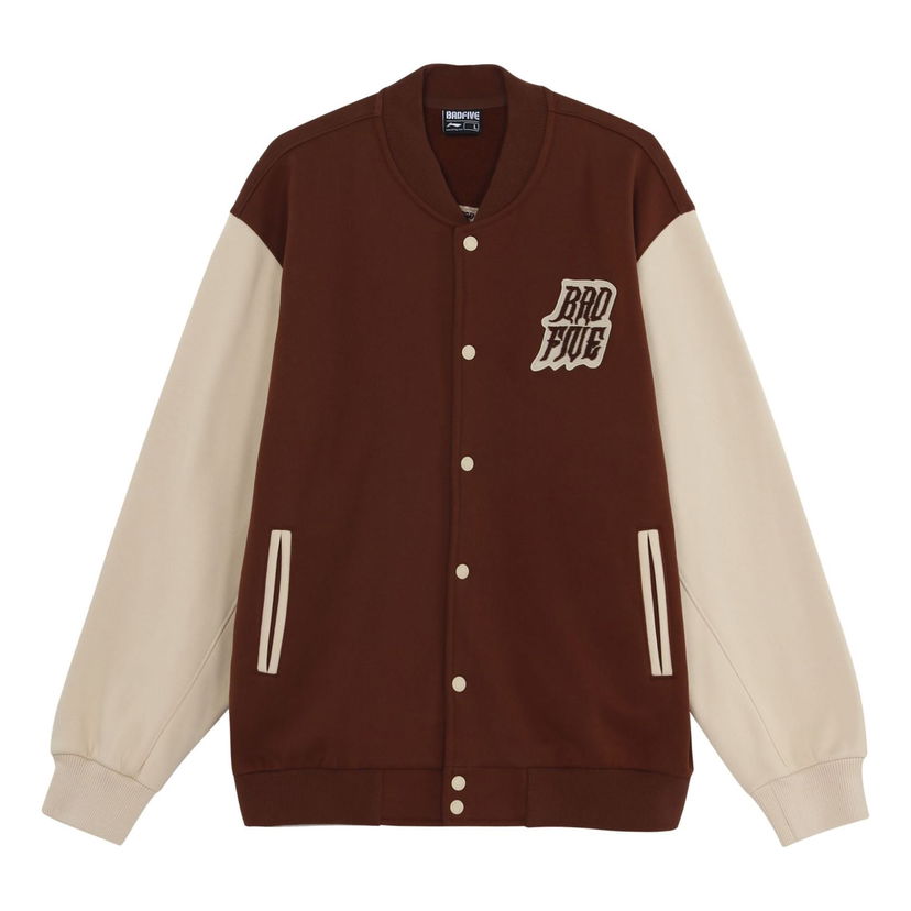 Bomber jakna Li-Ning Graphic Baseball Jacket Rjava | AJDT043-7