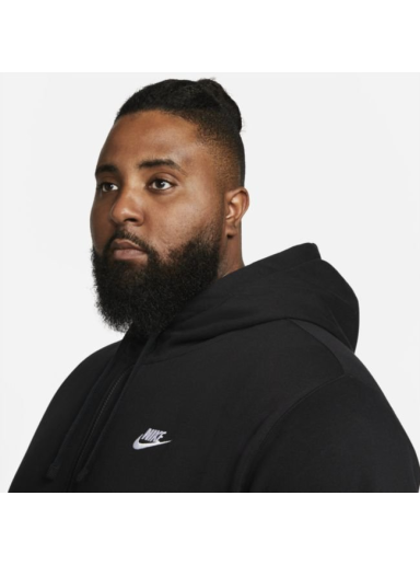 Pulover Nike Club Fleece Full-Zip Črna | BV2645-010