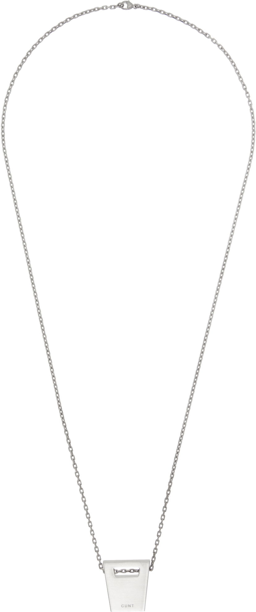 Ogrlica Rick Owens Rick Owens Hollywood Dogtag Necklace Kovinski | RJ0000063 MMTHE9