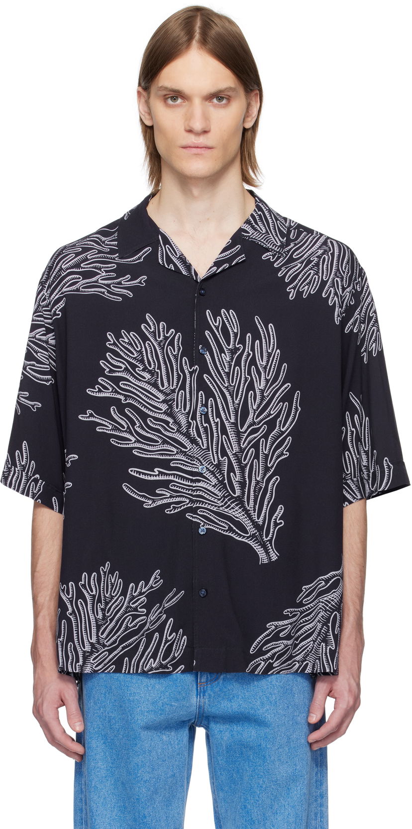 Srajce BOSS BOSS Coral Print Shirt Črna | 50538280