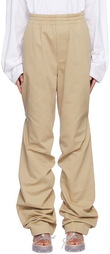 Hlače We11done We11done Banded Shirring Trousers Bež | WD-PT1-23-296-U-BG, 0