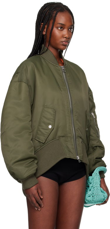 Bomber jakna JW Anderson JW Anderson Oversized Bomber Jacket with Curved Hem Mornarica | JK0381-PG1696, 4