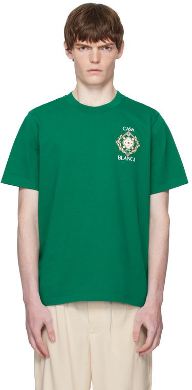 Majica Casablanca Casablanca Championship Diamond T-Shirt Zelena | MPF25-JTS-001-13-EX, 0