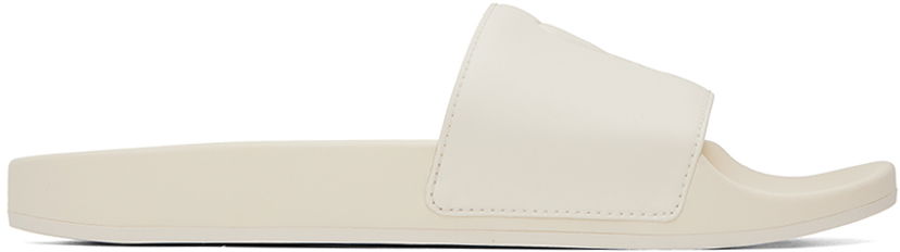 Superge in čevlji AMI Paris Off-White de Cœur Pool Slides Bež | USN400.AA0002