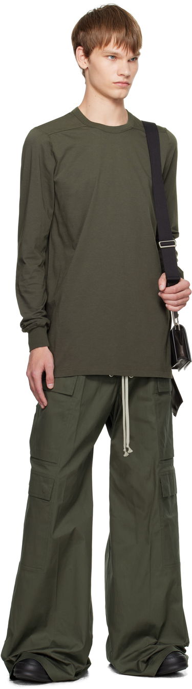 Majica Rick Owens Rick Owens Concordians Level Long Sleeve T-Shirt Zelena | RU02E1266 JA, 4