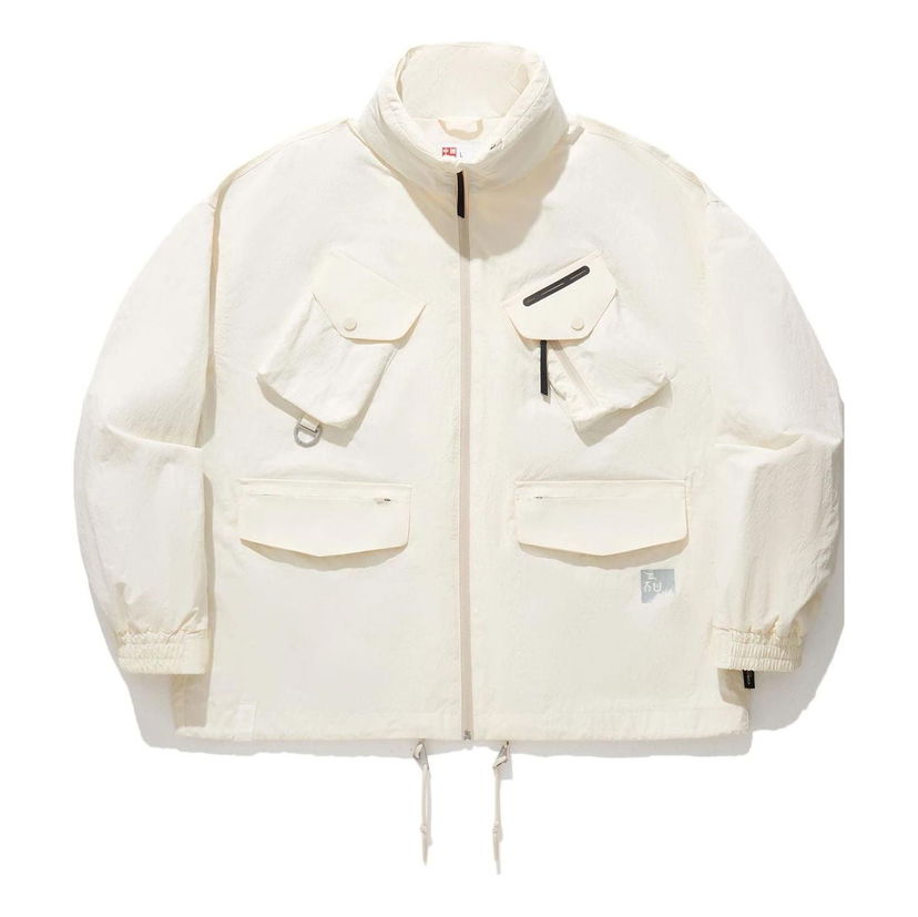 Jakna Li-Ning Multi Pockets Waterproof Jacket Bela | AJDU271-1