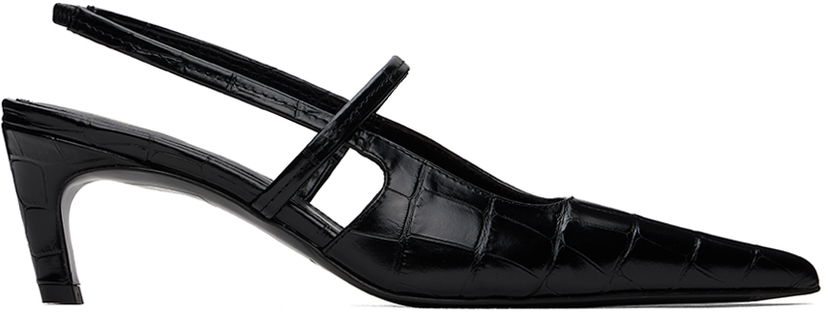 Superge in čevlji TOTEME The Sharp Slingback Heels Črna | 243-WAS821-LE0076