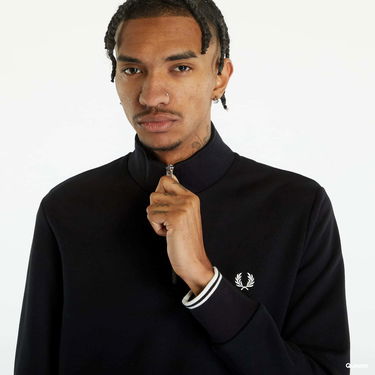Pulover Fred Perry Half Zip Sweat Črna | M3574-102, 2