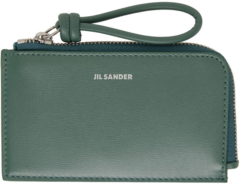 Denarnica Jil Sander Giro Card Holder Zelena | J07UI0021_P5354